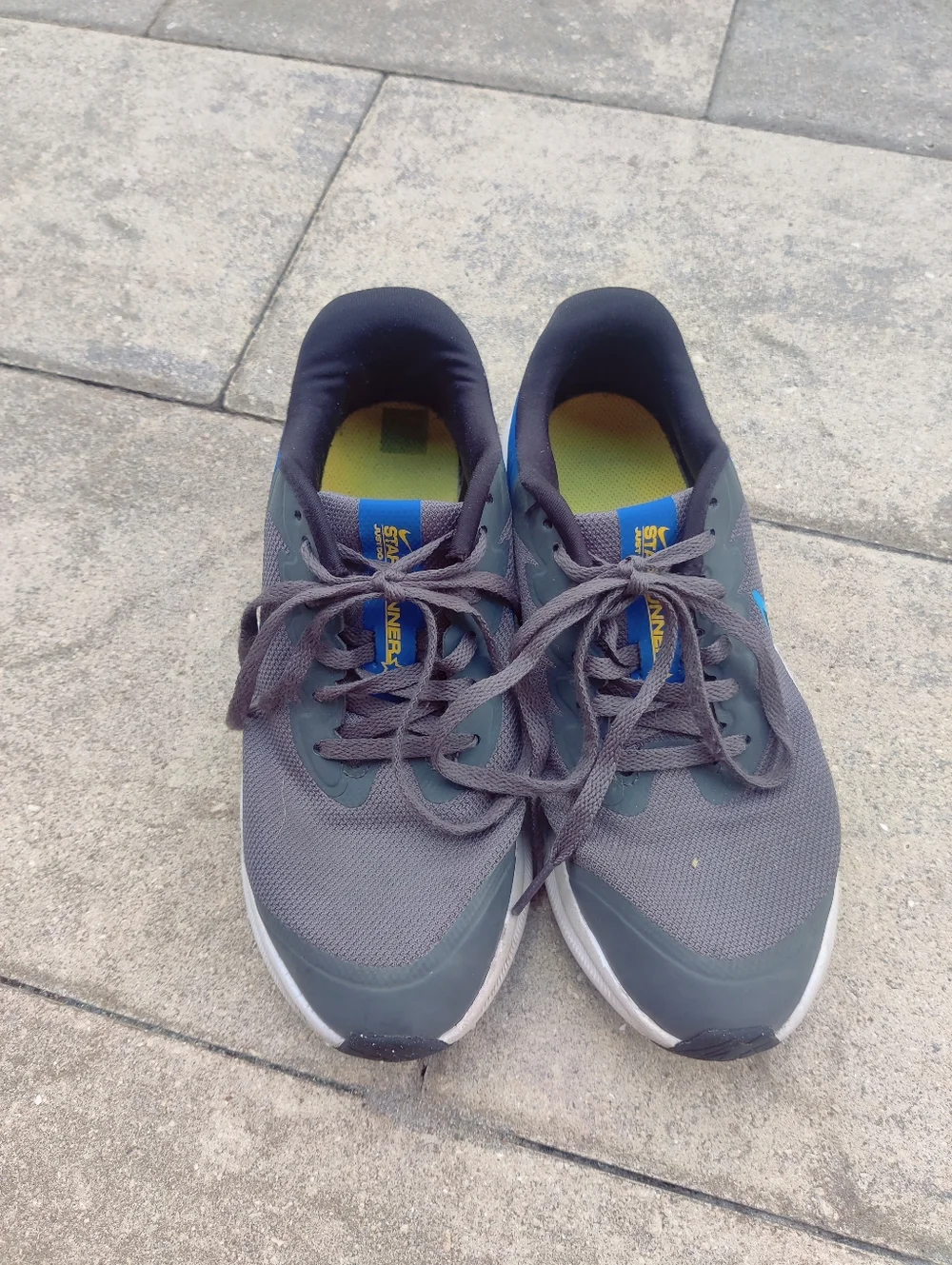 Nike Gray and Blue  Running Shoes